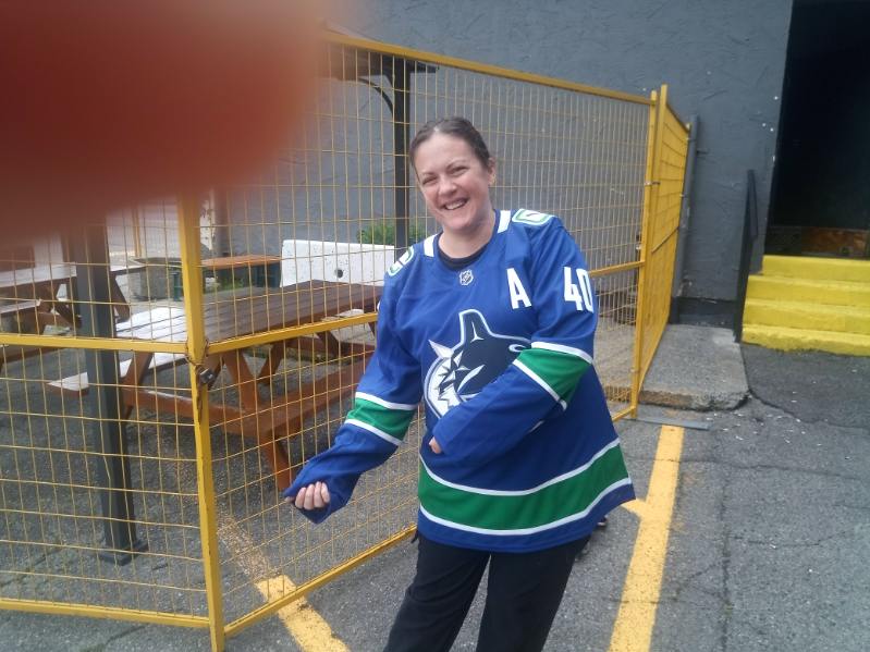 Tara Parks of Maple Ridge won the NFL Petterson Jersey